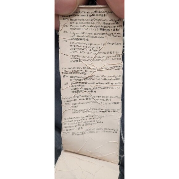 Hugo Boss Kalaila  Tweed Woven Texture Fringe  Zipper Front Lined Size 2 Blazer - Picture 5 of 8